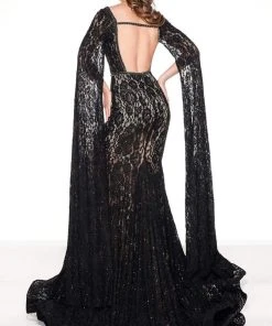 Formal Gowns Rachel Allan Primadonna - 5081 Lace Deep V-neck Mermaid Dress 6 Formal Gowns Rachel Allan Primadonna - 5081 Lace Deep V-neck Mermaid Dress