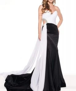 Rachel Allan Primadonna - 5083 Embellished Two Tone Trumpet Dress Formal Gowns