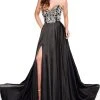 Rachel Allan Primadonna - 5089 Crystal Beaded Satin A-line Gown Formal Gowns 2 Rachel Allan Primadonna - 5089 Crystal Beaded Satin A-line Gown Formal Gowns