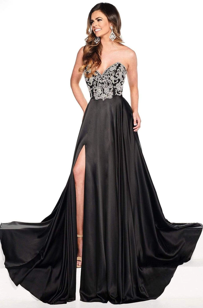 Rachel Allan Primadonna - 5089 Crystal Beaded Satin A-line Gown Formal Gowns 3 Rachel Allan Primadonna - 5089 Crystal Beaded Satin A-line Gown Formal Gowns