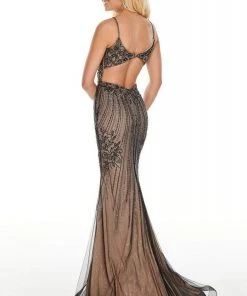 Rachel Allan Prom - 7000 Plunging Bodice Beaded Mermaid Gown 13 Rachel Allan Prom - 7000 Plunging Bodice Beaded Mermaid Gown