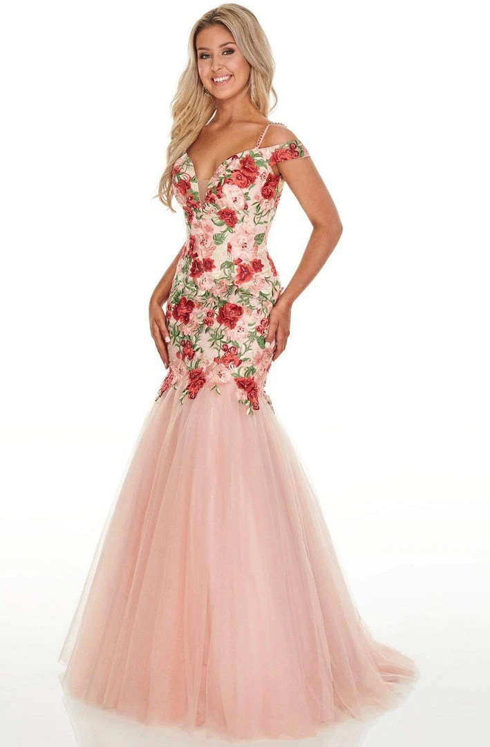 Rachel Allan Prom - 7001 Embroidered Off-Shoulder Mermaid Dress 7 Rachel Allan Prom - 7001 Embroidered Off-Shoulder Mermaid Dress