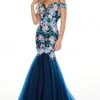 Rachel Allan Prom - 7001 Embroidered Off-Shoulder Mermaid Dress 2 Rachel Allan Prom - 7001 Embroidered Off-Shoulder Mermaid Dress