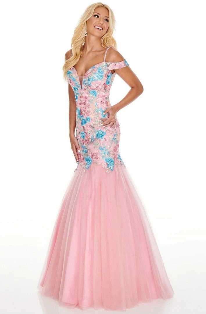 Rachel Allan Prom - 7001 Embroidered Off-Shoulder Mermaid Dress 5 Rachel Allan Prom - 7001 Embroidered Off-Shoulder Mermaid Dress