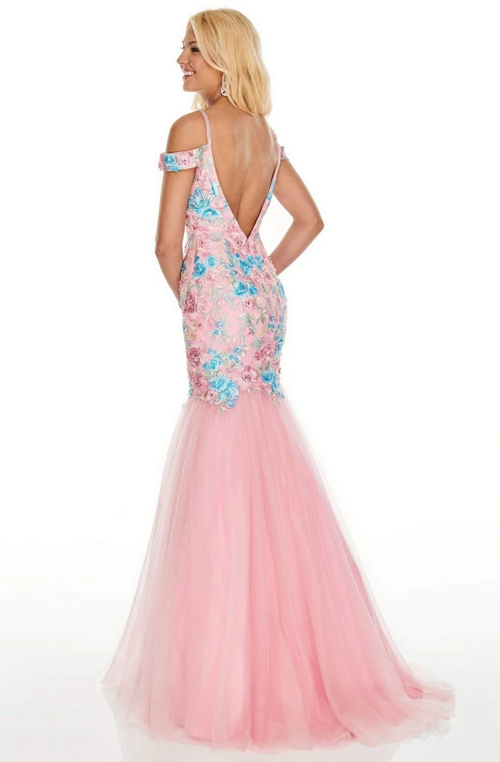 Rachel Allan Prom - 7001 Embroidered Off-Shoulder Mermaid Dress 6 Rachel Allan Prom - 7001 Embroidered Off-Shoulder Mermaid Dress