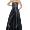 Formal Gowns Rachel Allan Prom - 7012 Embellished Halter Jumpsuit With Overlay
