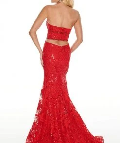 Rachel Allan Prom - 7020 Sequin Embroidered Strapless Gown 13 Rachel Allan Prom - 7020 Sequin Embroidered Strapless Gown