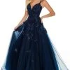 Rachel Allan Prom - 7122 Sweetheart Lace Appliques A-Line Dress Formal Gowns