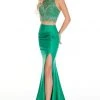 Formal Gowns Rachel Allan Prom - 7125 Two Piece Beaded Jersey Mermaid Dress