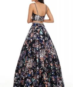 Formal Gowns Rachel Allan Prom - 7127 Sweetheart Embellished A-Line Dress