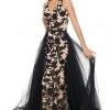 Rachel Allan Prom - 7130 Sexy V-Neck Sequin Sheer Back A-Line Dress