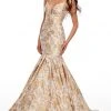 Rachel Allan Prom - 7158 Sweetheart Metallic Trumpet Dress Formal Gowns