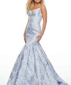 Rachel Allan Prom - 7158 Sweetheart Metallic Trumpet Dress Formal Gowns