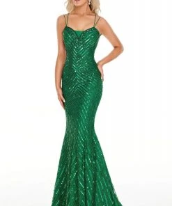 Rachel Allan Prom - 7188 Sweetheart Sequined Trumpet Dress