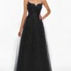Rachel Allan Prom - 7207 Beaded Lace Applique Corset Gown