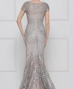 Rina Di Montella - Lace Applique Trumpet Evening Dress RD2657