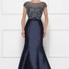 Rina Di MFormal Danceontella Rina Di Montella - Lace Ornate Mermaid Evening Dress RD2684 - 2 Pc Navy In Size 10 Available 1 Rina Di MFormal Danceontella Rina Di Montella - Lace Ornate Mermaid Evening Dress RD2684 - 2 Pc Navy In Size 10 Available