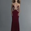 Saboroma - 99965 Jewel Neck Trumpet Dress