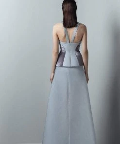 Formal Gowns Saiid Kobeisy - 3371 Floral Halter A-line Dress 5 Formal Gowns Saiid Kobeisy - 3371 Floral Halter A-line Dress