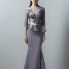 Saiid Kobeisy - 3374 Illusion Jewel Brode Mermaid Dress Formal Gowns