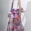 Saiid Kobeisy - 3422 Multi-Colored Tulle Organdy A-line Dress Formal Gowns