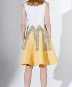 Saiid Kobeisy - 3436 Sleeveless Square Neckline Brocade Shift Dress Cocktail Dresses 5 Saiid Kobeisy - 3436 Sleeveless Square Neckline Brocade Shift Dress Cocktail Dresses