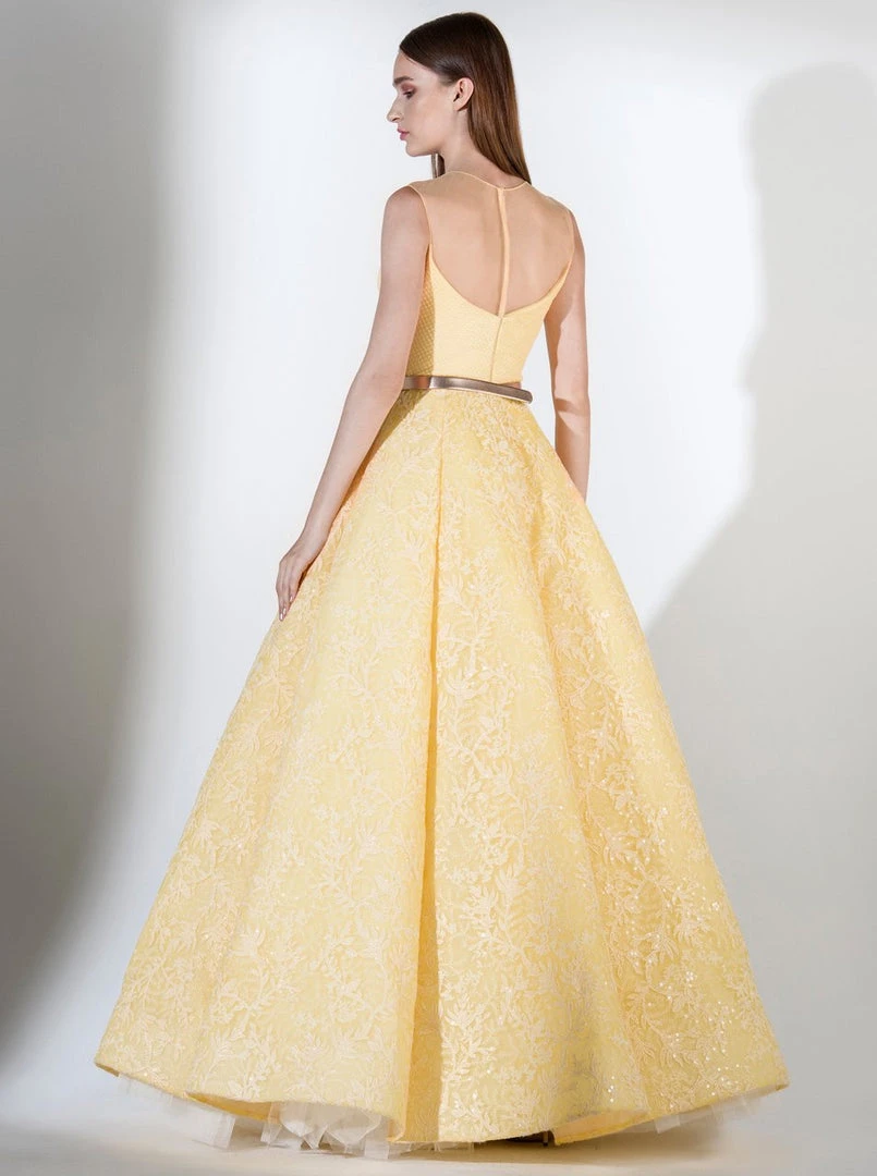 Formal Gowns Saiid Kobeisy - 3439 Strapless Illusion Sweetheart Top A-line Gown 4 Formal Gowns Saiid Kobeisy - 3439 Strapless Illusion Sweetheart Top A-line Gown