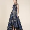 Saiid Kobeisy - RE3572 Floral Embroidered A-Line High Low Gown Formal Gowns
