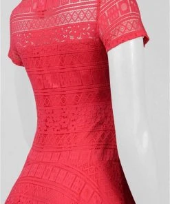 Cocktail Dresses Sangria - ADAOP1ACT Lace Illusion Bateau A-line Dress 5 Cocktail Dresses Sangria - ADAOP1ACT Lace Illusion Bateau A-line Dress