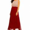 Sangria - DWKO624 Sleeveless Popover Accordion Dress 2 Sangria - DWKO624 Sleeveless Popover Accordion Dress