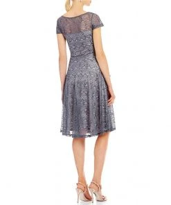 Sangria - SABZ1ACT Lace Bateau A-line Dress Cocktail Dresses 10 Sangria - SABZ1ACT Lace Bateau A-line Dress Cocktail Dresses