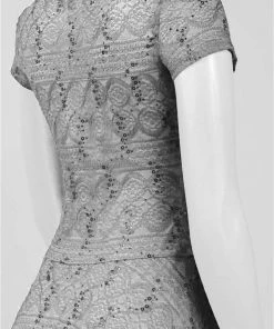 Sangria - SABZ1ACT Lace Bateau A-line Dress Cocktail Dresses 13 Sangria - SABZ1ACT Lace Bateau A-line Dress Cocktail Dresses