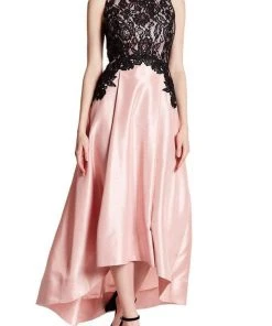 Formal Gowns Sangria - SAFC1152 Lace Jewel A-line Dress