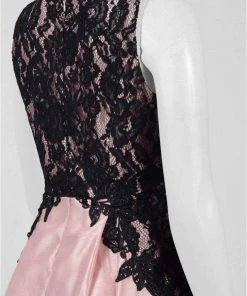 Formal Gowns Sangria - SAFC1152 Lace Jewel A-line Dress