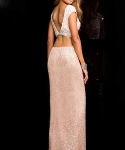 Scala - 25412 Two Piece Embellished Prom Dress Formal Gowns 10 Scala - 25412 Two Piece Embellished Prom Dress Formal Gowns