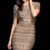 Scala - 48757 Sophisticated Beaded Short Sleeve Cocktail Dress Cocktail Dresses 1 Scala - 48757 Sophisticated Beaded Short Sleeve Cocktail Dress Cocktail Dresses