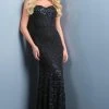 Scala - 48791 Sequined Sweetheart Bodice Long Sheath Gown