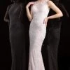 Formal Gowns Scala - 48803 Embellished Illusion Bateau Sheath Dress
