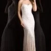 Scala - 48836 Shimmering Strapless Sequined Evening Gown Formal Gowns