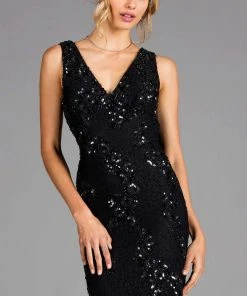 Scala - 48922 Floral Beaded Corset Lace Up Back Lace Cocktail Dress Cocktail Dresses 8 Scala - 48922 Floral Beaded Corset Lace Up Back Lace Cocktail Dress Cocktail Dresses