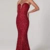 SCALA - Strapless Sweetheart Sheath Dress 60093 - 2 Pc Red In Size 00 Available Formal Gowns 1 SCALA - Strapless Sweetheart Sheath Dress 60093 - 2 Pc Red In Size 00 Available Formal Gowns