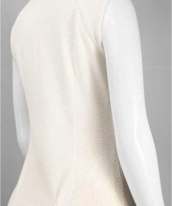 Sharagano - HW4S11GY5 Pleated Jewel A-line Dress Cocktail Dresses