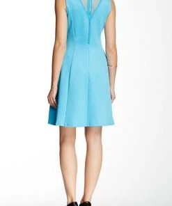 Sharagano - HW5S156G3 Sleeveless Jewel A-line Dress