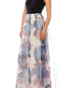 Plus Size Dresses SLNY - 9141196 Keyhole Halter Floral A-Line Dress 8 Plus Size Dresses SLNY - 9141196 Keyhole Halter Floral A-Line Dress