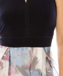 Plus Size Dresses SLNY - 9141196 Keyhole Halter Floral A-Line Dress 9 Plus Size Dresses SLNY - 9141196 Keyhole Halter Floral A-Line Dress