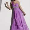 Studio 17 - 12442 One Shoulder Pleated Empire Dress Formal Gowns