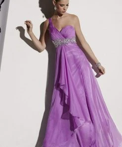 Studio 17 - 12442 One Shoulder Pleated Empire Dress Formal Gowns