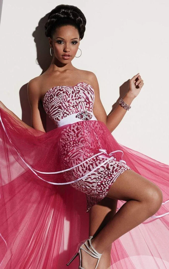 Studio 17 - 12456 Sequined Strapless Sheath Dress Cocktail Dresses 4 Studio 17 - 12456 Sequined Strapless Sheath Dress Cocktail Dresses