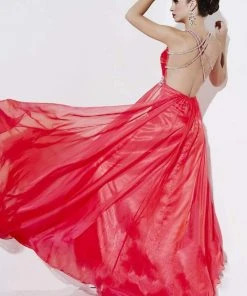 Studio 17 - 12500 Finely-Ruched Empire Iridescent Chiffon A-Line Gown 5 Studio 17 - 12500 Finely-Ruched Empire Iridescent Chiffon A-Line Gown