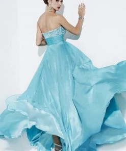 Studio 17 - 12501 Strapless Glittering Sweetheart Chiffon Long Gown Formal Gowns